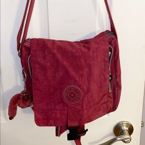 SOLD Maroon Kipling Crossbody Bag